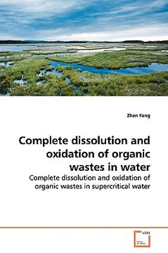 portada complete dissolution and oxidation of organic wastes in water (in English)