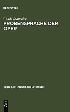 portada Probensprache der Oper (en Alemán)