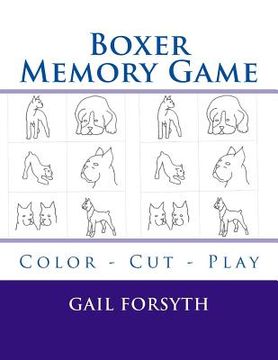 portada Boxer Memory Game: Color - Cut - Play
