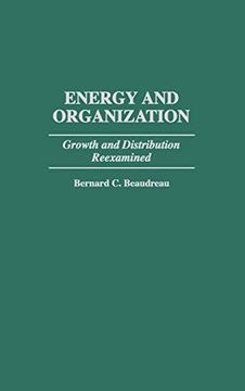 portada Energy and Organization: Growth and Distribution Reexamined (en Inglés)