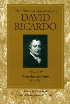 portada the works and correspondence of david ricardo, volume v: speeches and evidence, 1815-1823 (en Inglés)