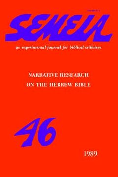 portada semeia 46: narrative research on the hebrew bible (en Inglés)