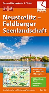 portada Neustrelitz - Feldberger Seenlandschaft 1: 50 000 Rad- und Wanderkarte: Gps Geeignet, Erlebnis-Tipps auf der Rückseite (en Alemán)