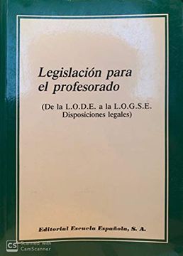 portada Legislacion Para El Profesorado