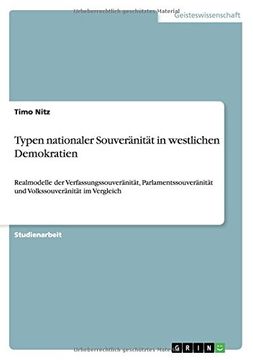portada Typen nationaler Souveränität in westlichen Demokratien (German Edition)
