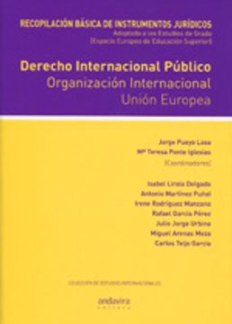 portada derecho internacional público. organización internacional unión europea