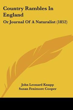 portada country rambles in england: or journal of a naturalist (1852)