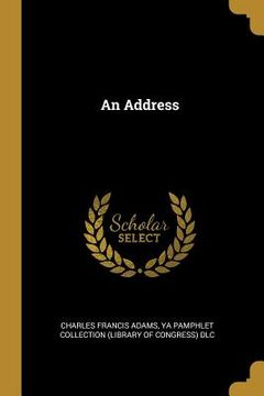 portada An Address (in English)
