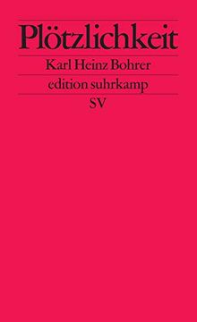 portada Plötzlichkeit: Zum Augenblick des Ästhetischen Scheins: 1058 (in German)