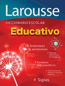 portada Diccionario Escolar Educativo - Equipo Editorial Larousse - Libro Físico