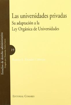 portada Las Universidades Privadas: Su Adaptación a la ley Orgánica de Universidades (in Spanish)