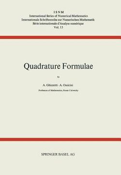portada Quadrature Formulae (en Alemán)