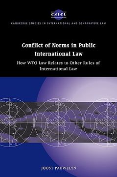 portada Conflict of Norms in Public International Law: How wto law Relates to Other Rules of International law (Cambridge Studies in International and Comparative Law) 