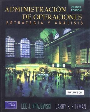 portada Administracion de Operaciones: Estrategia y Analisis (5ª Ed. ) (in Cluye Cd-Rom)