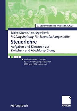 portada Prüfungstraining Steuerlehre (en Alemán)