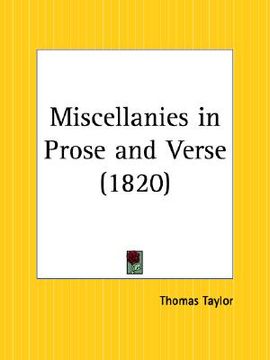 portada miscellanies in prose and verse