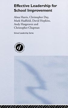 portada effective leadership for school improvement (en Inglés)