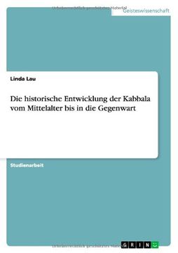 portada Die historische Entwicklung der Kabbala vom Mittelalter bis in die Gegenwart