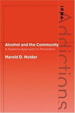 portada Alcohol and the Community: A Systems Approach to Prevention (International Research Monographs in the Addictions) 