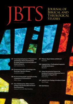 portada Journal of Biblical and Theological Studies, Issue 3.2 (en Inglés)