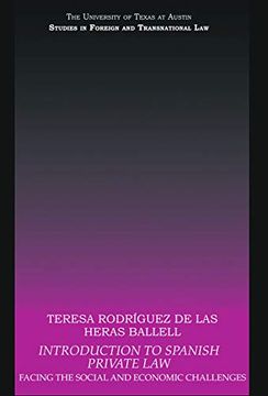 portada Introduction to Spanish Private law (ut Austin Studies in Foreign and Transnational Law) (en Inglés)