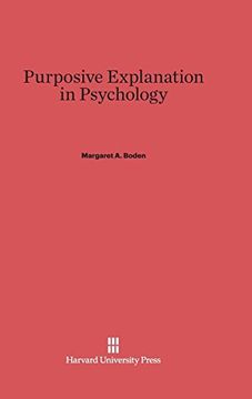 portada Purposive Explanation in Psychology (en Inglés)