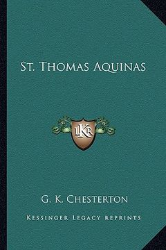 portada st. thomas aquinas (in English)