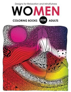 portada Women Coloring Books for Adutls: Pattern and Doodle Design for Relaxation and Mindfulness (adults Coloring Books) (Volume 4)