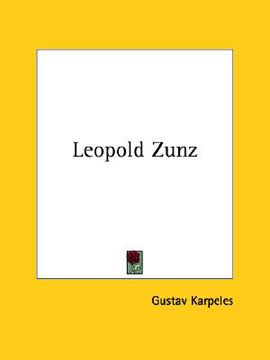 portada leopold zunz (en Inglés)