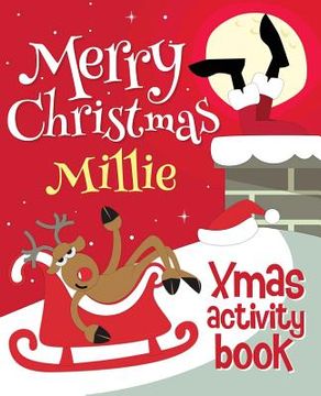 portada Merry Christmas Millie - Xmas Activity Book: (Personalized Children's Activity Book)