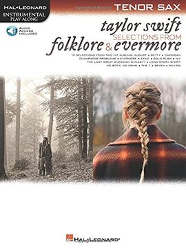 portada Taylor Swift - Selections From Folklore & Evermore Tenor sax Play-Along Book With Online Audio 