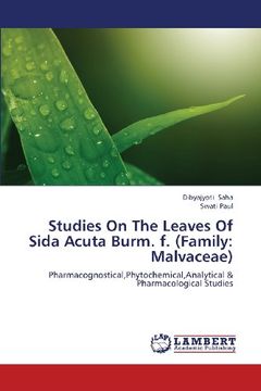 portada Studies on the Leaves of Sida Acuta Burm. F. (Family: Malvaceae)