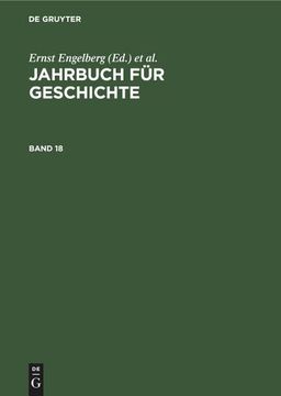 portada Jahrbuch für Geschichte. Band 18 (en Alemán)