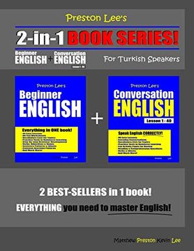 portada Preston Lee’S 2-In-1 Book Series! Beginner English & Conversation English Lesson 1 – 40 for Turkish Speakers (in English)