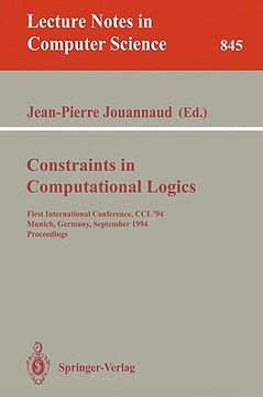 portada constraints in computational logics (en Inglés)