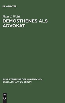 portada Demosthenes als Advokat (en Alemán)