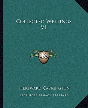 portada collected writings v1 (in English)