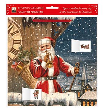 portada Snowy Santa Claus Advent Calendar (With Stickers) 