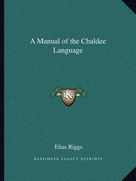 portada a manual of the chaldee language
