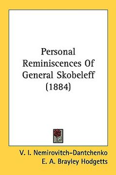 portada personal reminiscences of general skobeleff (1884) (en Inglés)