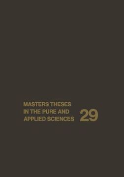 portada Masters Theses in the Pure and Applied Sciences: Accepted by Colleges and Universities of the United States and Canada (in English)
