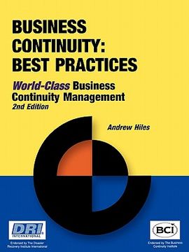portada business continuity: best practices - world-class business continuity managemen (en Inglés)