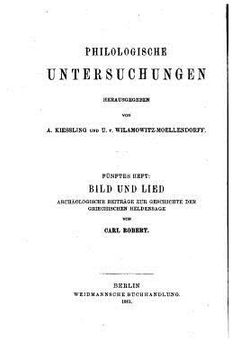 portada Philologische Untersuchungen (en Alemán)