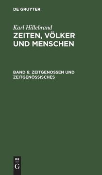 portada Zeitgenossen und Zeitgenã Â¶Ssisches (German Edition) [Hardcover ] (en Alemán)