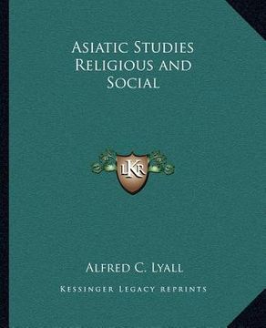portada asiatic studies religious and social (en Inglés)