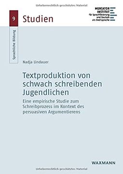 portada Textproduktion von Schwach Schreibenden Jugendlichen (en Alemán)