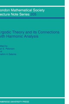 portada Ergodic Theory and Harmonic Analysis Paperback: Proceedings of the 1993 Alexandria Conference (London Mathematical Society Lecture Note Series) (en Inglés)