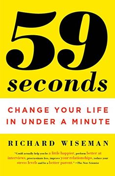 portada 59 Seconds: Change Your Life in Under a Minute (en Inglés)