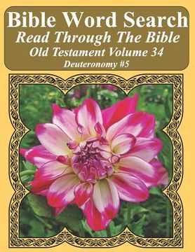portada Bible Word Search Read Through The Bible Old Testament Volume 34: Deuteronomy #5 Extra Large Print (en Inglés)