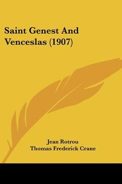 portada saint genest and venceslas (1907) (en Inglés)